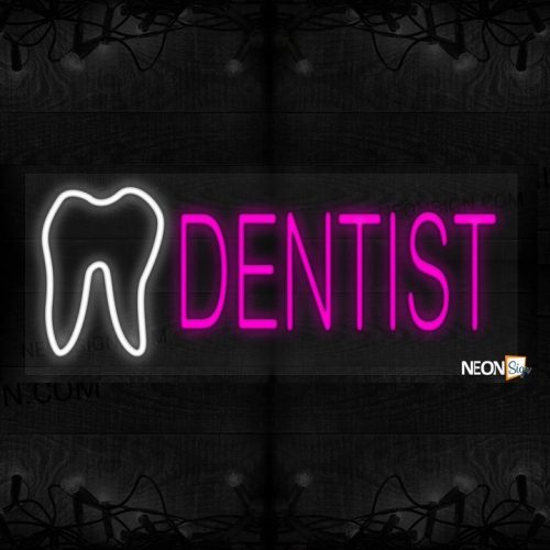 Dentist in pink with logo LED Flex