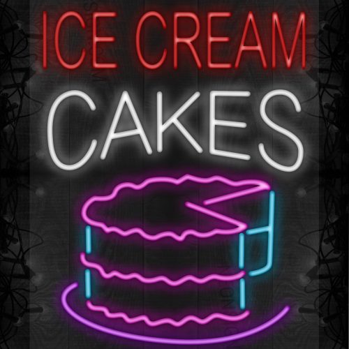 Ice Cream Cakes with logo LED Flex