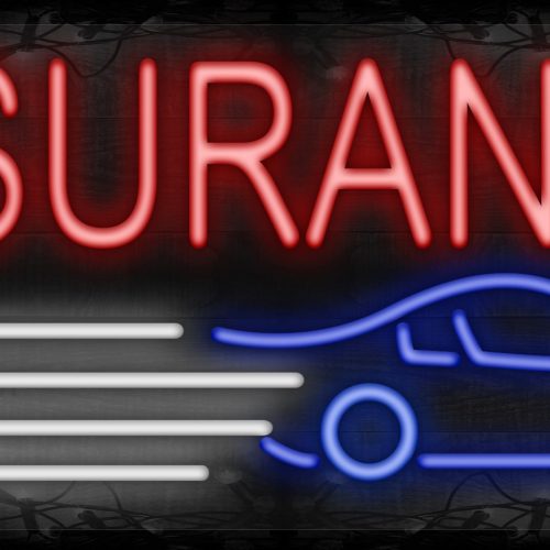Insurance with car logo LED Flex