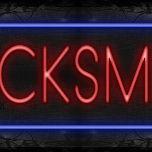 Locksmith with blue lines LED Flex