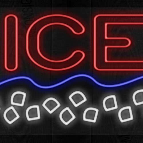 Ice with blue line and logo LED Flex