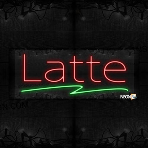 Latte with green line LED Flex