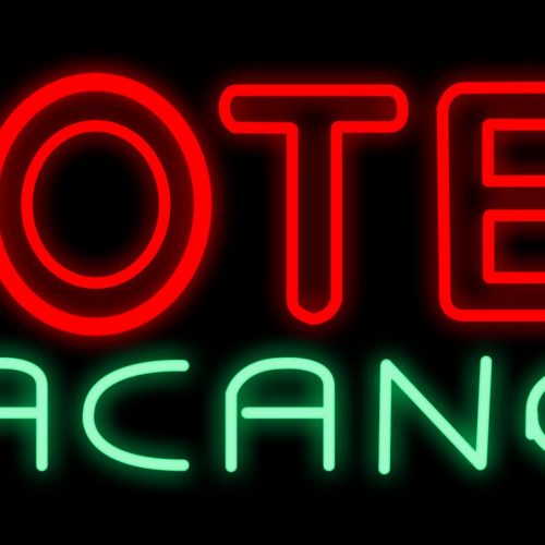 Double stroke MOTEL Vacancy in red and green Bar LED Flex