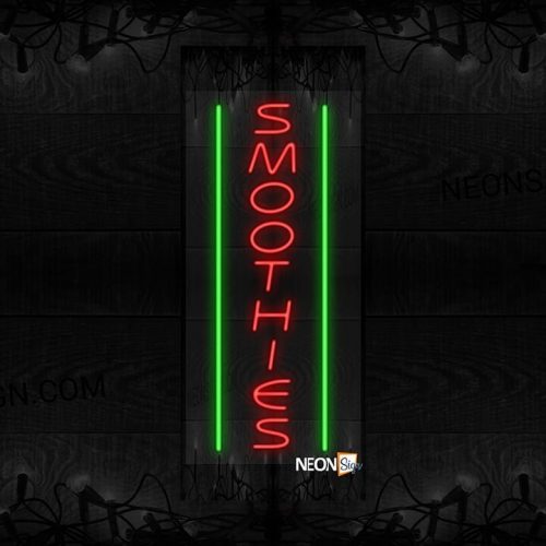 Vertical Smoothies with Green Parallel Lines LED Flex