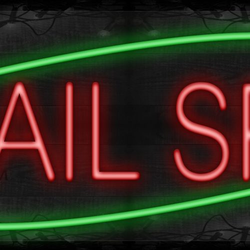 Nail Spa with green border LED Flex