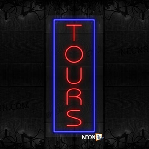 Vertical Tours with Blue Border LED Flex
