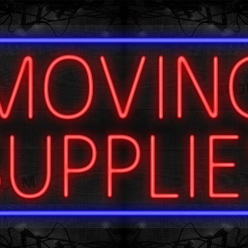 Moving Supplies with Blue Border LED Flex