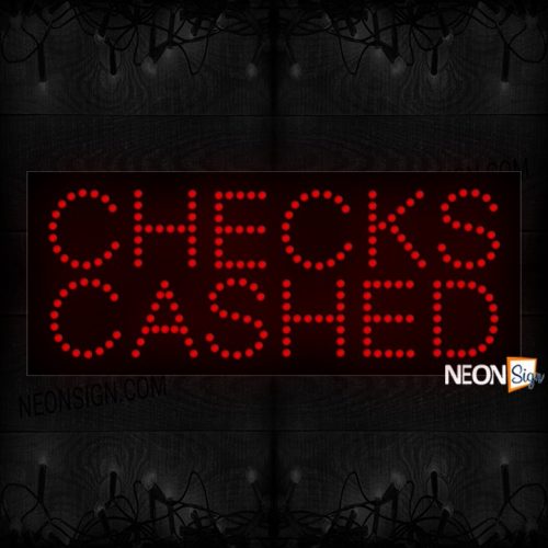 Checks And Cashed Plain LED Bulb