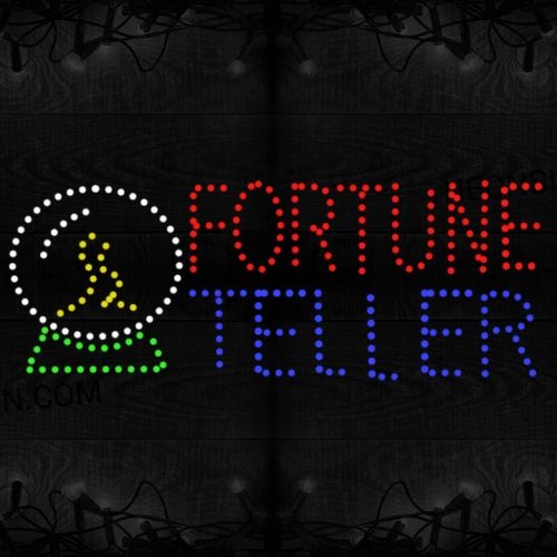 Fortune Teller With Crystal Ball Logo LED Bulb